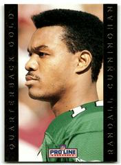Randall Cunningham #3 Football Cards 1992 Pro Line Portraits Quarterback Gold Prices