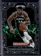 Giannis Antetokounmpo [Black Classic Icons] #PS3 Basketball Cards 2022 Panini Prizm Monopoly All Stars Prices