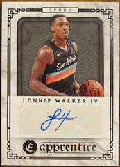 Lonnie Walker IV Basketball Cards 2020 Panini Chronicles Apprentice Signatures Prices