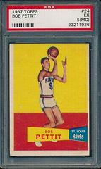 Bob Pettit #24 Basketball Cards 1957 Topps Prices