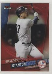 Giancarlo Stanton [Red Refractor] #125 Baseball Cards 2019 Topps Finest Prices