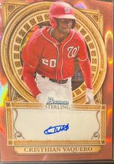 Cristhian Vaquero [Rose Gold] Baseball Cards 2023 Bowman Sterling Opulence Autographs Prices