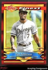 Tim Anderson [Red Refractor] #103 Baseball Cards 2021 Topps Finest Flashbacks Prices