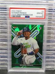 Wander Franco [Green Lava] #2 Baseball Cards 2022 Topps Finest Prices
