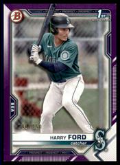 Harry Ford [Purple] #BD-1 Baseball Cards 2021 Bowman Draft Prices