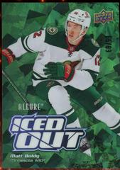 Matt Boldy [Green] #IO-17 Hockey Cards 2022 Upper Deck Allure Iced Out Prices