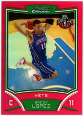 Brook Lopez [Red Refractor] #120 Basketball Cards 2008 Bowman Chrome Prices