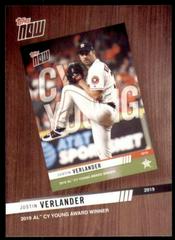 JUSTIN VERLANDER #BTN-4 Baseball Cards 2020 Topps Best of Now Prices