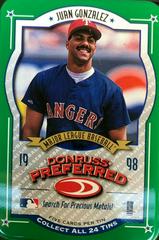 Juan Gonzalez #11 Baseball Cards 1998 Donruss Preferred Prices