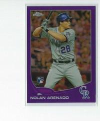 Nolan Arenado [Purple Refractor] #78 Baseball Cards 2013 Topps Chrome Prices