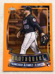 Francisco Alvarez [Orange] Baseball Cards 2023 Topps Chrome Youthquake Prices