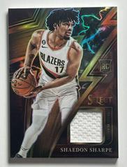 Shaedon Sharpe [Copper] #S-SS Basketball Cards 2022 Panini Select Sparks Patch Prices