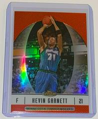 Kevin Garnett [Red Refractor] Basketball Cards 2006 Finest Prices