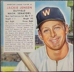 Jackie Jensen [Hand Cut Without Tab] Baseball Cards 1953 Red Man Tobacco Prices