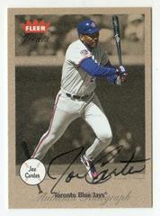 Joe Carter [Autograph] Baseball Cards 2002 Fleer Greats Prices