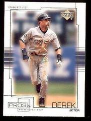 Derek Jeter #40 Baseball Cards 2001 Upper Deck Pros & Prospects Prices