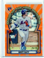 Brett Baty [Orange] #ROYF-3 Baseball Cards 2023 Bowman Chrome Rookie of the Year Favorites Prices