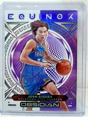 Josh Giddey [Purple Flood] #14 Basketball Cards 2022 Panini Obsidian Equinox Prices