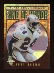 Larry Brown [Refractor] #LB30 Football Cards 2002 Topps Chrome Ring of Honor Prices