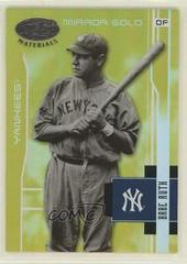 Babe Ruth [Mirror Gold] Baseball Cards 2003 Leaf Certified Materials Prices