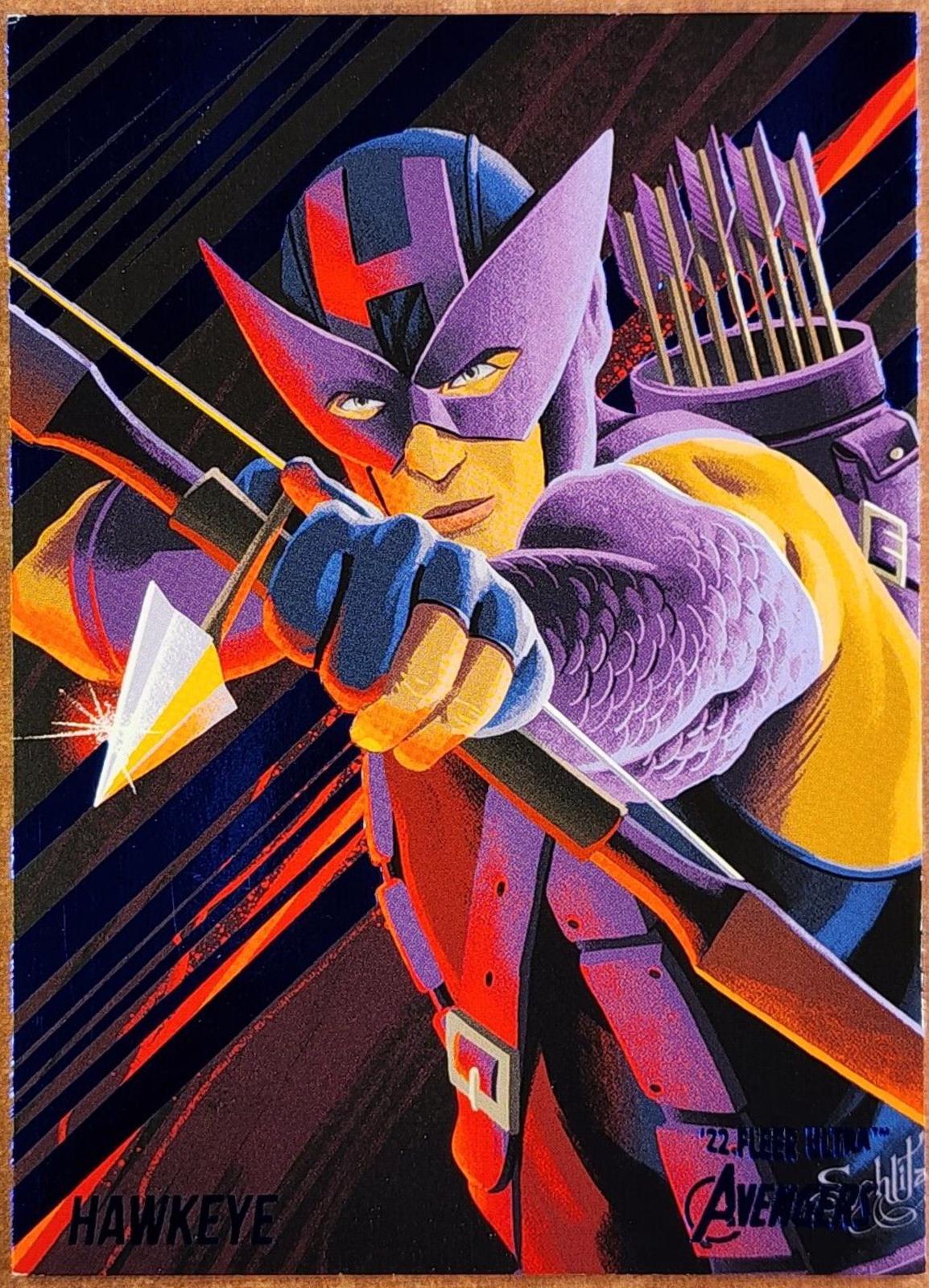 Hawkeye [Blue Foil] 58 Prices Marvel 2022 Ultra Avengers Marvel Cards