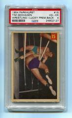 Tim Geohagen [Lucky Premium Back] #15 Wrestling Cards 1954 Parkhurst Prices