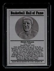Adolph Schayes Basketball Cards 1986 Hall of Fame Metallic Prices