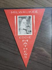 Eddie Mathews [Red] Baseball Cards 2013 Panini Cooperstown Pennants Prices