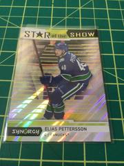 Elias Pettersson #SOS-9 Hockey Cards 2022 Upper Deck Synergy Star Of The Show Prices
