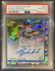 Bryse Wilson Baseball Cards 2019 Topps Chrome Sapphire Rookie Autographs Prices