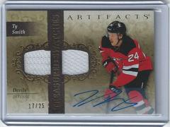Ty Smith [Autograph Gold] #TS-SM Hockey Cards 2021 Upper Deck Artifacts Treasured Swatches Prices