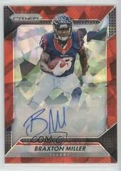 Braxton Miller [Red Crystals] #RA-BML Football Cards 2016 Panini Prizm Rookie Autograph Prices