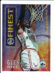 Glen Rice [Borderless] Basketball Cards 1995 Finest Mystery Prices