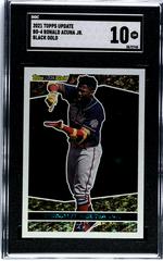 Ronald Acuna Jr Baseball Cards 2021 Topps Chrome Update Black Gold Prices