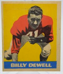 Billy Dewell #10 Football Cards 1949 Leaf Prices