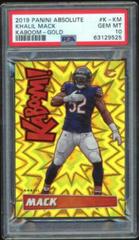 Khalil Mack [Gold] Football Cards 2019 Panini Absolute Kaboom Prices