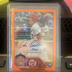 Alex Call [Orange] Baseball Cards 2023 Topps Chrome Update Autographs Prices