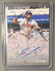 Ronald Acuna Jr. [Autograph] #1A Baseball Cards 2022 Topps Black and White Prices