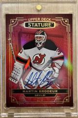 Martin Brodeur [Photo Variant Red Autograph] Hockey Cards 2022 Upper Deck Stature Prices