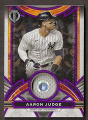 Aaron Judge [Purple] #SOA-AJ Baseball Cards 2024 Topps Tribute Stamp of Approval Prices