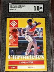 Rafael Devers [Gold] #46 Baseball Cards 2022 Panini Chronicles Prices