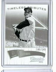 Roger Maris [Timeless Tributes Silver] Baseball Cards 2014 Panini Classics Prices