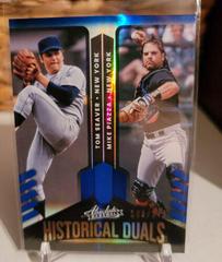 Mike Piazza, Tom Seaver [Spectrum Blue] #HD-TM Baseball Cards 2022 Panini Absolute Historical Duals Prices