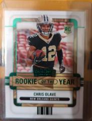 Chris Olave [Emerald] #ROY-COL Football Cards 2022 Panini Contenders Rookie of the Year Prices