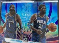 James Harden, Joel Embiid [Purple] #1 Basketball Cards 2022 Panini Donruss Optic Optical Illusions Prices