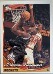 Hakeem Olajuwon #266 Basketball Cards 1993 Topps Prices