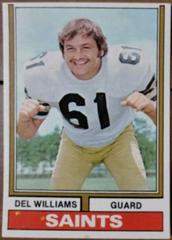 Del Williams Football Cards 1974 Topps Parker Brothers Prices
