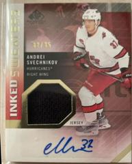 Andrei Svechnikov #IS-AS Hockey Cards 2021 SP Game Used Inked Sweaters Autograph Prices
