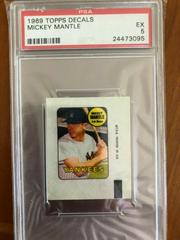Mickey Mantle Baseball Cards 1969 Topps Decals Prices