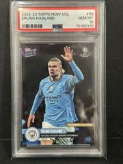 Erling Haaland #90 Soccer Cards 2022 Topps Now UEFA Champions League Prices